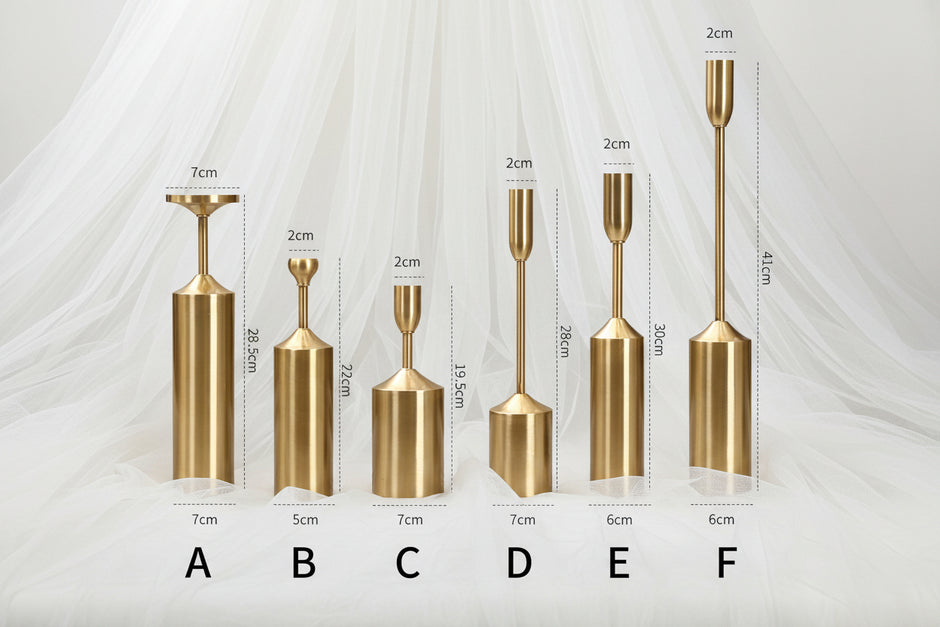 Aurelia Gold Candleholder Collection