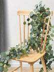 1pc 5.9FT Artificial Eucalyptus Vine Fake Rose Flowers Gypsophila Garland For Wedding Home Party Craft Art Table Runner Decor