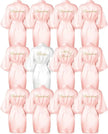 12 Pcs Bridesmaid Robes Bride Kimono for Wedding Day Satin Embroidered Bridal Party Robes