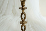 Thea Sculptural Gold Candle Holder