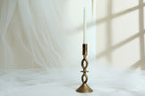 Thea Sculptural Gold Candle Holder