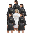 12 Pcs Bridesmaid Robes Bride Kimono for Wedding Day Satin Embroidered Bridal Party Robes