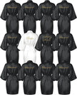 12 Pcs Bridesmaid Robes Bride Kimono for Wedding Day Satin Embroidered Bridal Party Robes