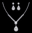 #17008 - Zig Zag Pear Drop Necklace