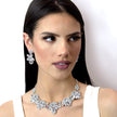 #16695 - Royal Statement Rhinestone Collar Necklace